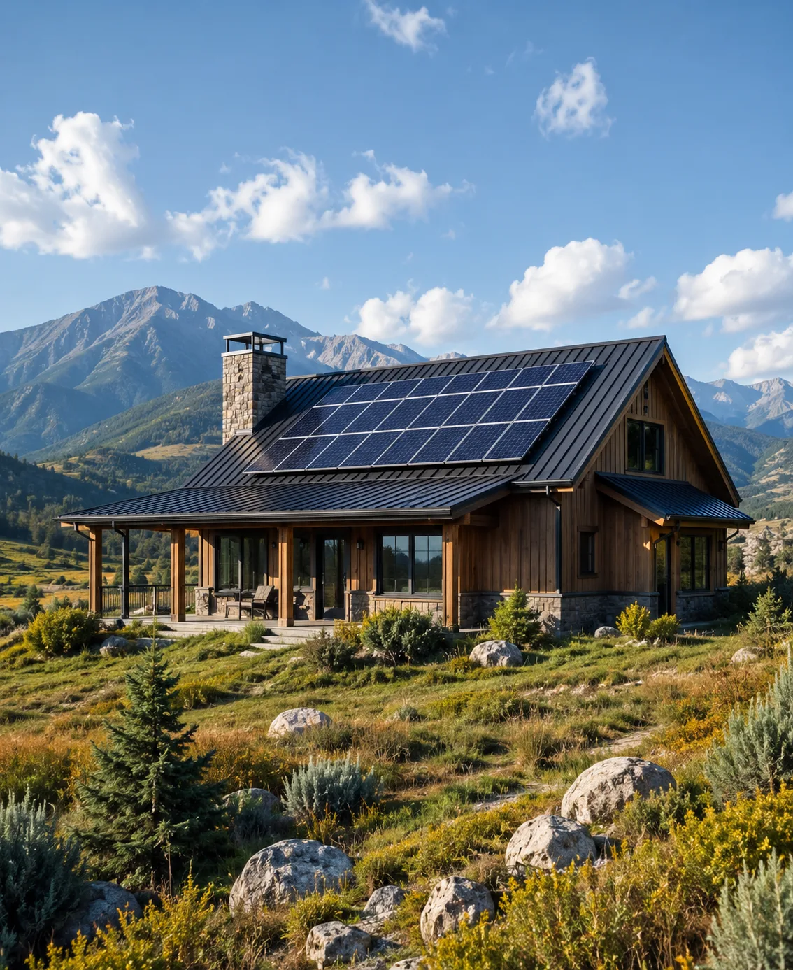 Establecimiento rural sin red eléctrica · Patagonia